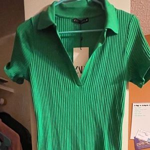Zara Green MIDI dress.